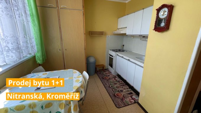 Prodej bytu 1+1 Kroměříž, Nitranská – PRODÁNO