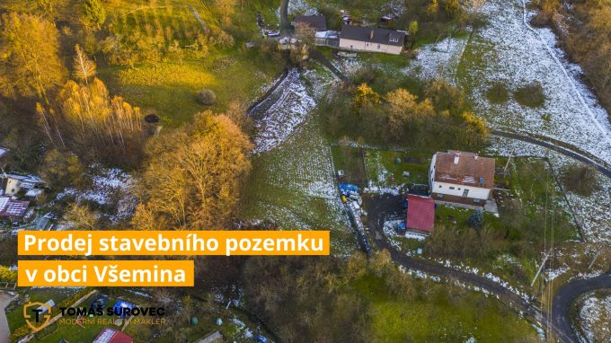 Prodej stavebního pozemku v obci Všemina