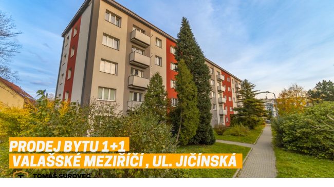 Prodej bytu 1+1 Valašské Meziříčí, ul. Jičínská – PRODÁNO!