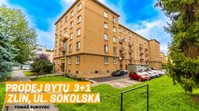 Prodej bytu 3+1 Zlín, ul. Sokolská – PRODÁNO!