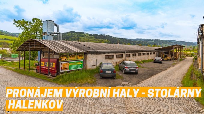 Pronájem výrobní haly – stolárny v obci Halenkov